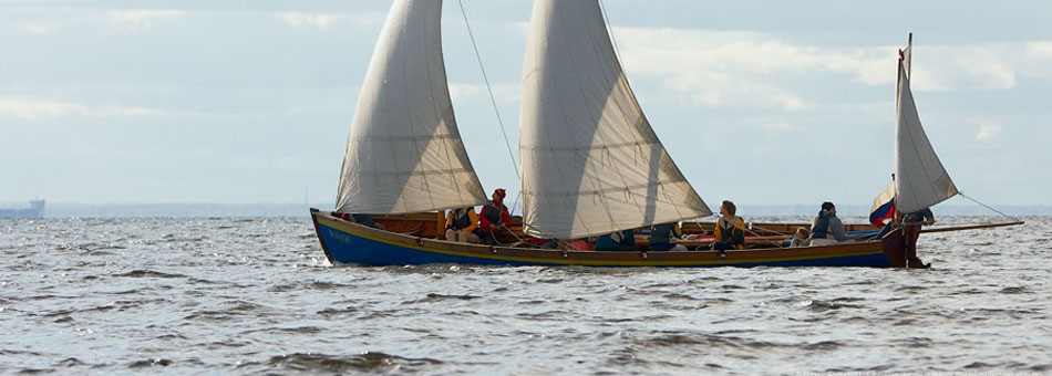 Set gig sails in the Baltic