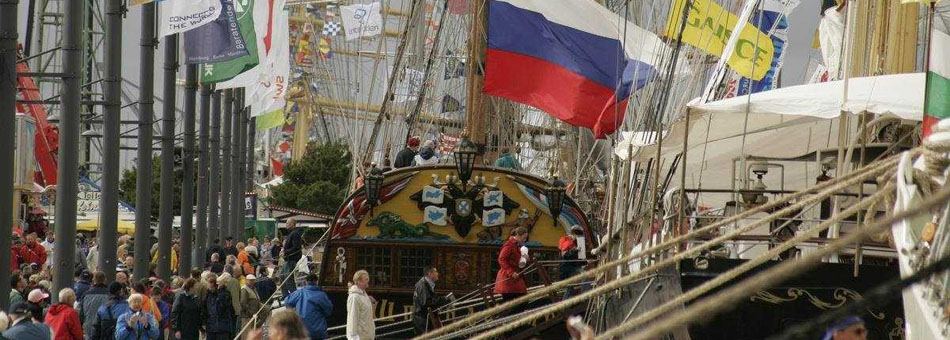 Russische Fregatte des 18. Jahrhunderts